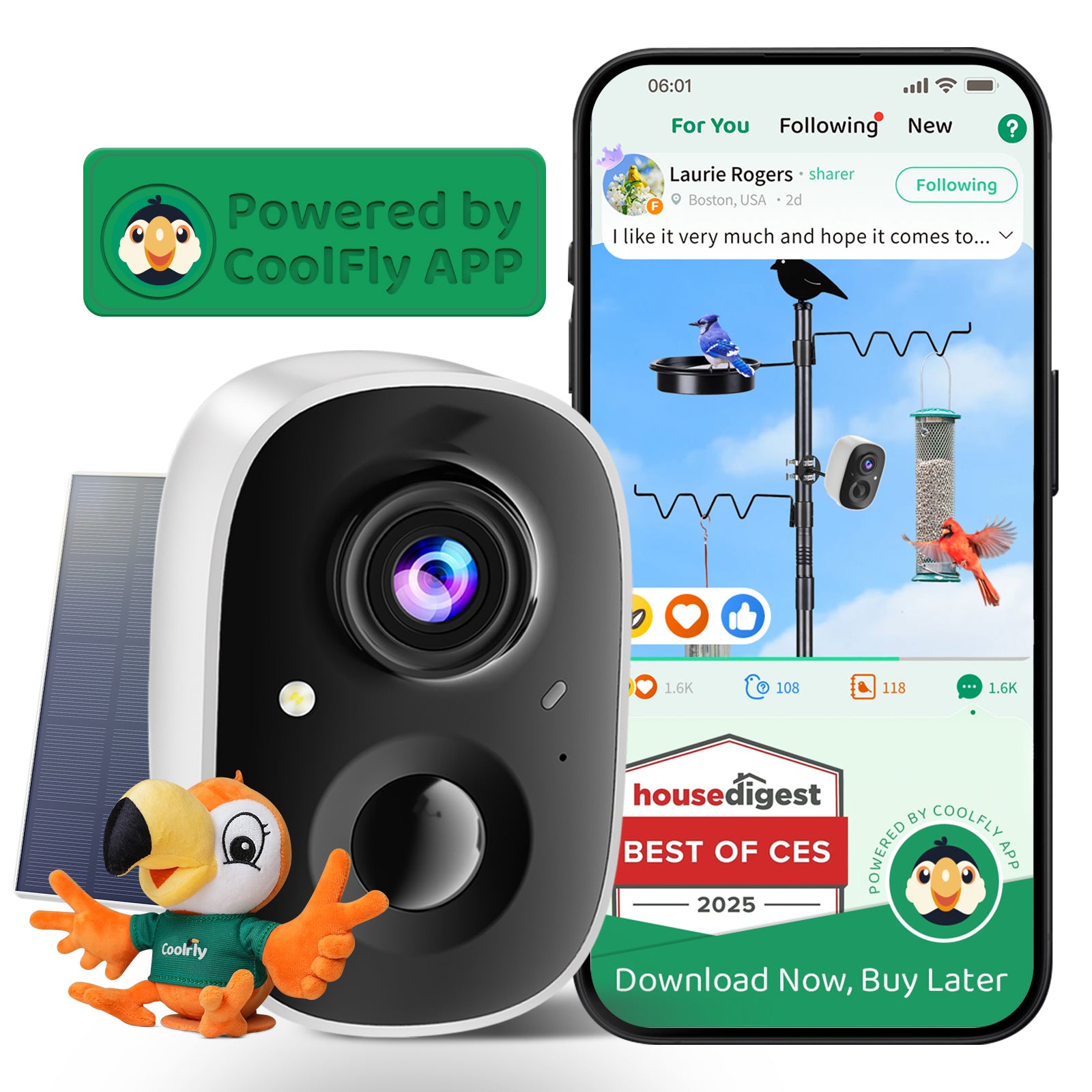 Smart Bird Watching Camera x CoolBirdie